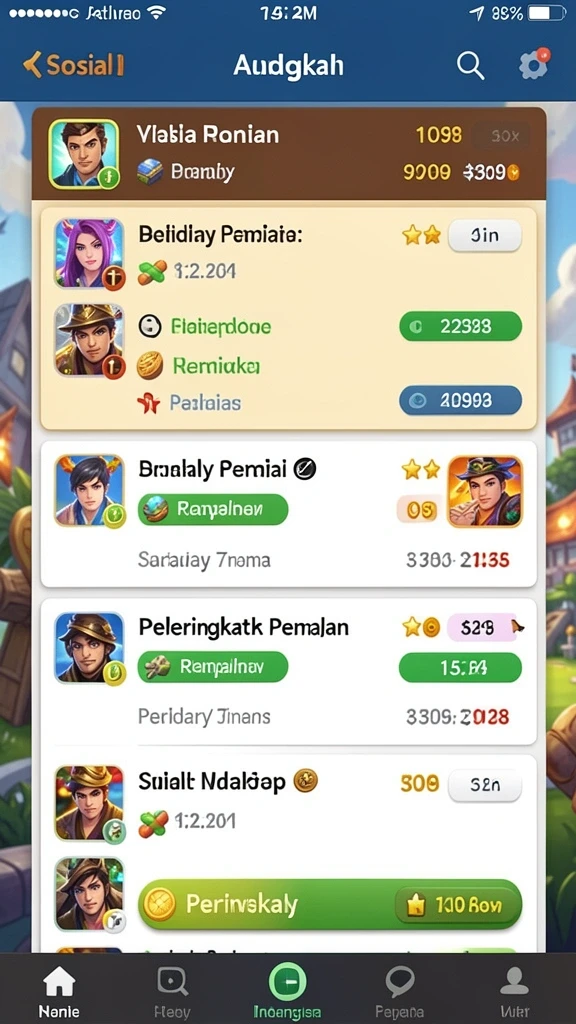 66menang - Menu permainan yang beragam untuk dipilih.