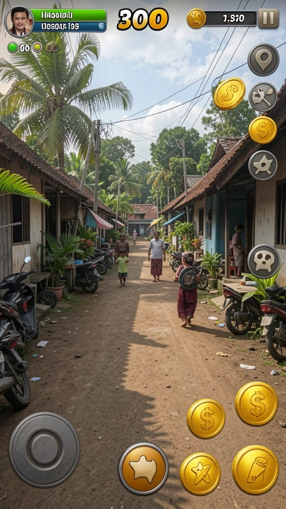 saranajitu - Screenshot dari mode tantangan yang menegangkan di SARANAJITU.