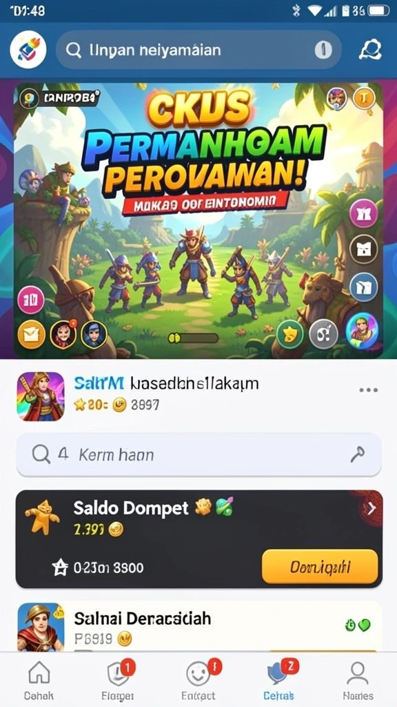 sia777 - Tampilan antarmuka pengguna yang menarik dan intuitif.